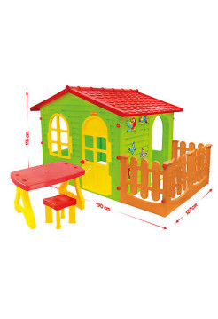 Домик с террасой + стол со стулом 